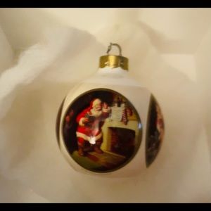 Vintage Hallmark Santa Ornament Ball